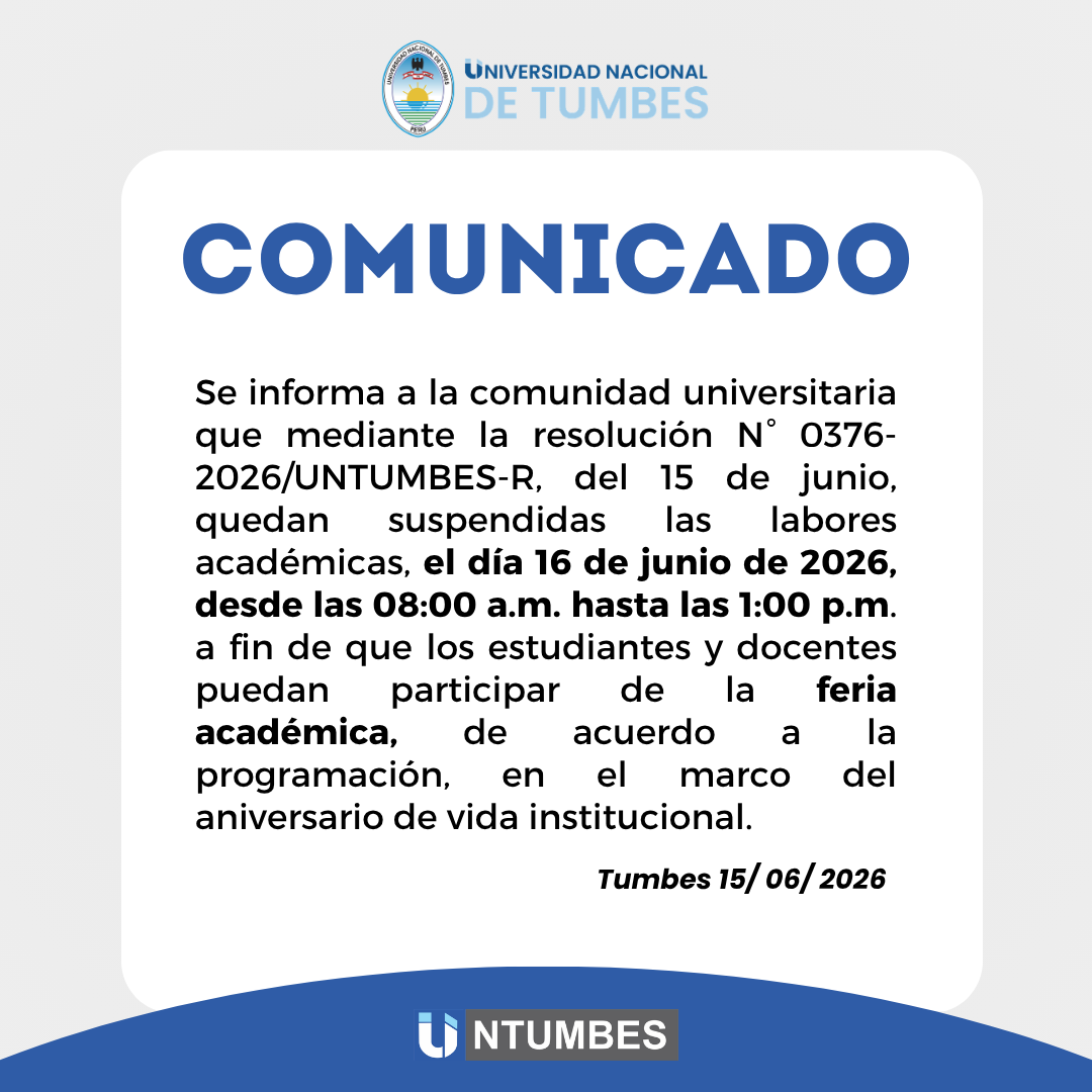 Comunicado- suspención de labores académicos